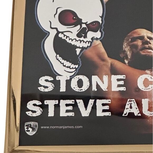Stone Cold Steve Austin Framed Collectable WWF Wrestling 6 x 6 Memorabilia 90s - Picture 6 of 6